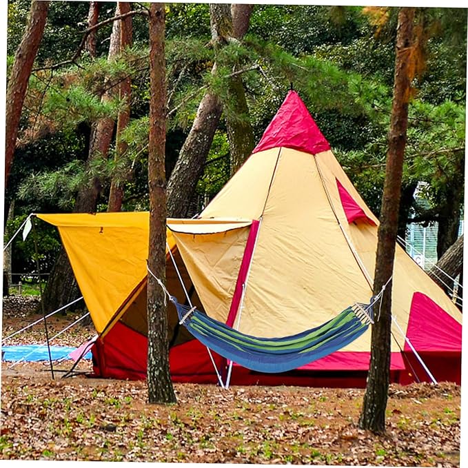 150kg Anti Hanging Hammock Durable Canvas Double Hammock for Outdoor Camping Portable Design with High Load Capacity for Garden and Travel