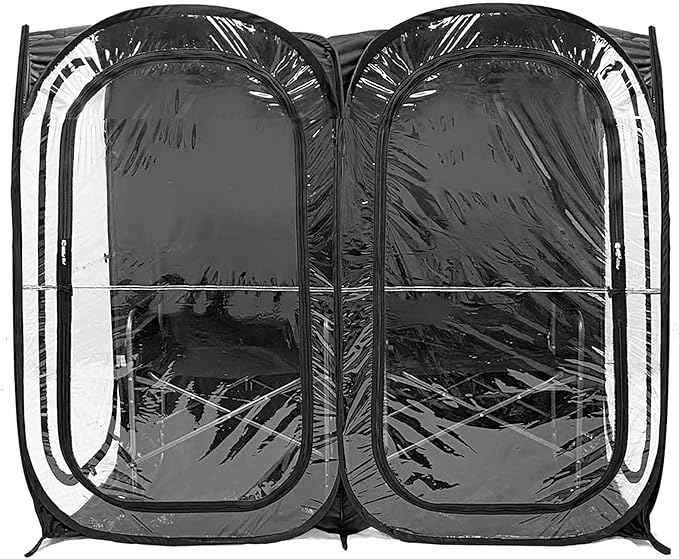WeatherPod® The Original Shark Tank Side-by-Side™ 2-4 Person Pop-Up Pod - Stay Warm Dry and Out of The Sun - Weather Pod for Sports Rain or Wind - Simple to Set Up and Tear Down