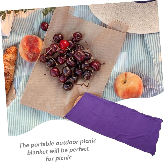 Sosoport Portable Fleece Camping Blanket Washable Outdoor Picnic Mat Lightweight Design for Travel Hiking and Camping Activities for Outdoor Adventures
