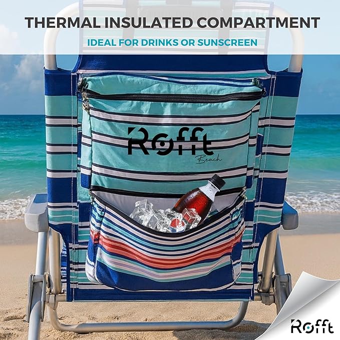 Beach Chair 6 Positions Backpack Beach Chairs for Adults Reclining and Folding Heavy Duty Backpack Straps Best Beach Chair Lay Flat Lightweight