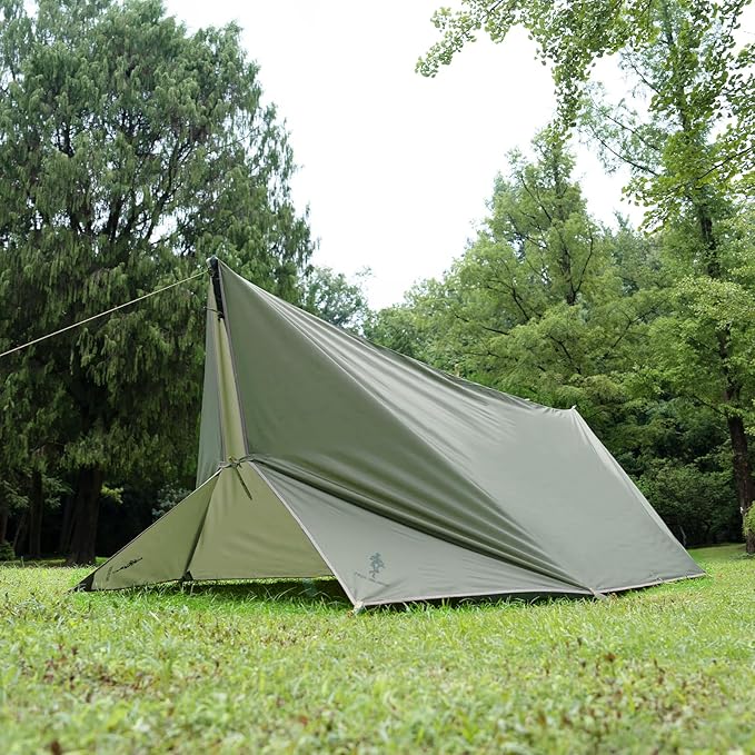 Free Soldier Waterproof Portable Tarp Multifunctional Outdoor Camping Traveling Awning Backpacking Tarp shelter Rain Tarp