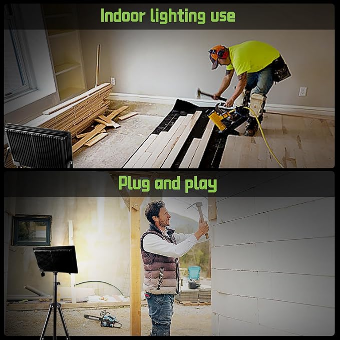 80W LED FloodLights Outdoor 2 Pack 10000LM 3CCT 3000K 4500K 6000K Selectable IP66 Waterproof Outdoor Security Flood Light for Yard Garden Garage