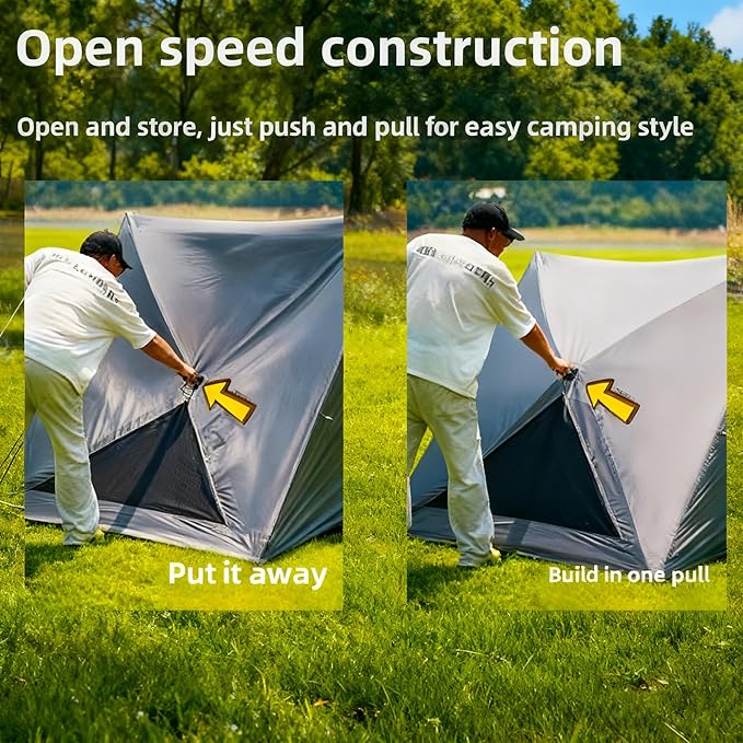 Sun-Protective Beach TentsPortable Outdoor Camping TentsTent 1 Person/2 Person Camping Tent Pop-up Camping Tent 2-3 Person Perfect for Camping Trekking Climbing Hiking