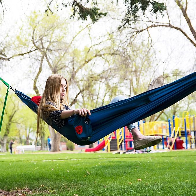 Grand Trunk Ultralight Camping Hammock - Lightweight and Portable Travel Hammock for Camping Hiking Backpacking Beach and Other Travel Green