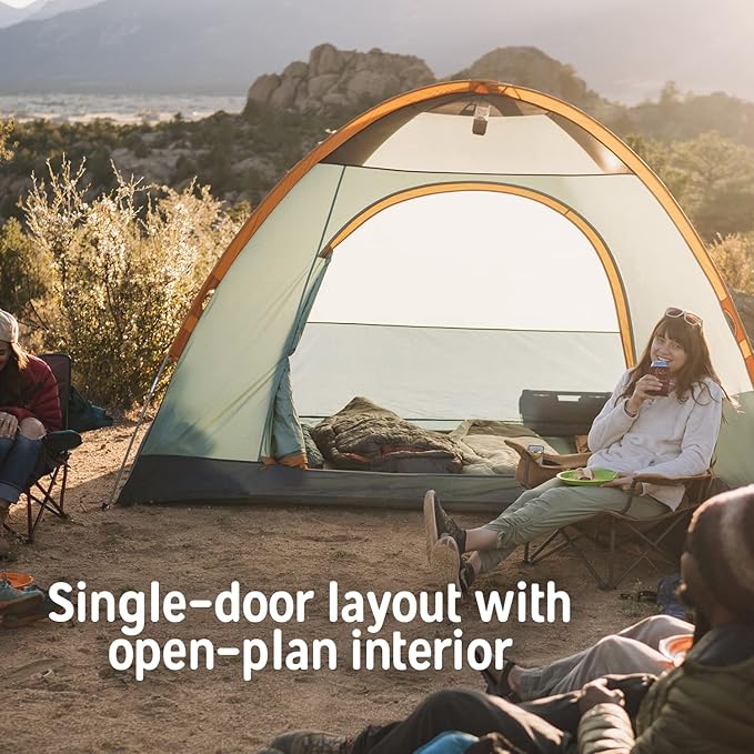 Kelty Tallboy Family Car Camping Tent 4 or 6 Person Freestanding Shelter Large Capacity Stuff Sack Included. 2022
