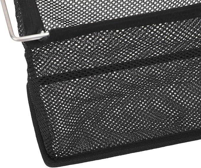 Camping Table Storage Pouch Lightweight Folding Mesh Basket Compatible with IGT Unit Tables Sturdy Stainless Steel and Polyester Construction to Fold and Carry for Outdoor Adv