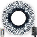 Ollny 500LED 164FT Long Christmas Tree Lights with 8 Modes Remote Timer IP44 Waterproof Outdoor Christmas Lights for Tree House Yard Outside Xmas Decorations White