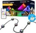 Enbrighten Vibe Eternity Permanent Outdoor Lights for House 150ft 108 RGBWIC LEDs Close Spacing 33lm Color Changing Christmas Eave Lighting Smart App Works with Alexa Google Home 85103