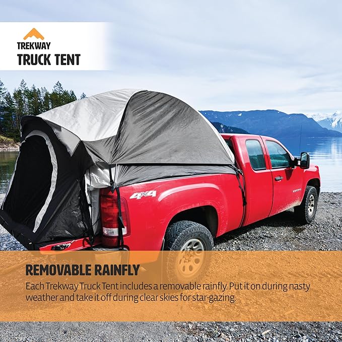 Offroading Gear 5.5ft Truck Bed Camping Tent w/Canopy | Waterproof | Compatible with F150| Ram| Sierra| GMC| Nissan| Etc.