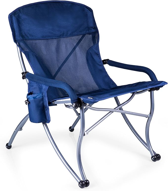 Picnic TIME PT-XL Heavy Duty Camping Chair XL Beach Chair 400 lb Capacity Camp Chair