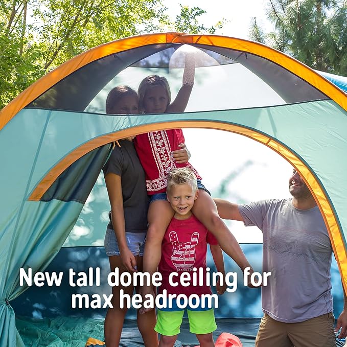 Kelty Tallboy Family Car Camping Tent 4 or 6 Person Freestanding Shelter Large Capacity Stuff Sack Included. 2022