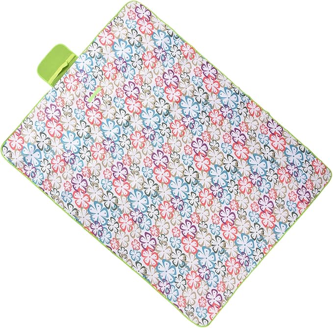 Large Water - Picnic Blanket 145x200cm | Sandproof Oxford Fabric for Camping/Beach/Backyard | Portable Foldable Outdoor Blanket with Carry Bag | Machine Washable
