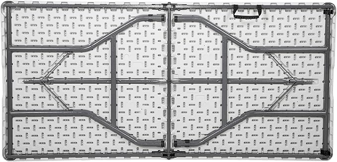 Stansport Folding Camp Table White 59.8 L x 29.1 W x 29.1 H