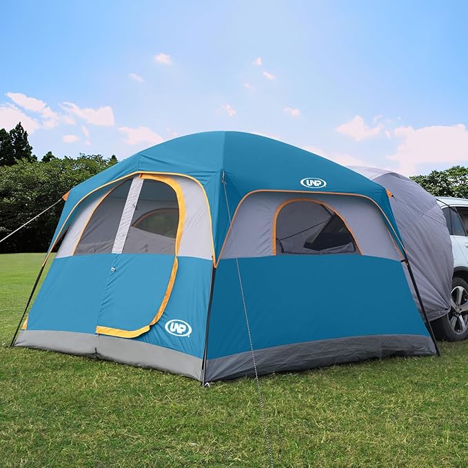 UNP SUV Tent for Camping 6-Person SUV Tailgate Tent - Easy Set Up with Rainfly 10'x9'x78in(H)
