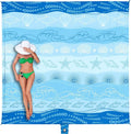 WEKAPO Beach Blanket Waterproof Sandproof Oversized Extra Large Sand Free Beach Mat with Stakes Storage Bag - Essentials for Outdoor Beach Picnic (Bohemian Starfish 8 X 7 FT (1~4 Person))