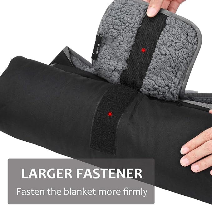 Tirrinia Large Waterproof Outdoor Blanket Soft Warm Windproof Stadium Blanket with Sherpa Fleece and Foldable for Outdoor Sport Baseball Football Beach Concerts Car