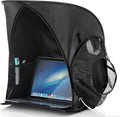 Portable Laptop Sun Shade Foldable Tent for Working Outside Travel Sun Shield for 13-16 inch Privacy Hood Heat &amp UV Reflective Waterproof Fabric