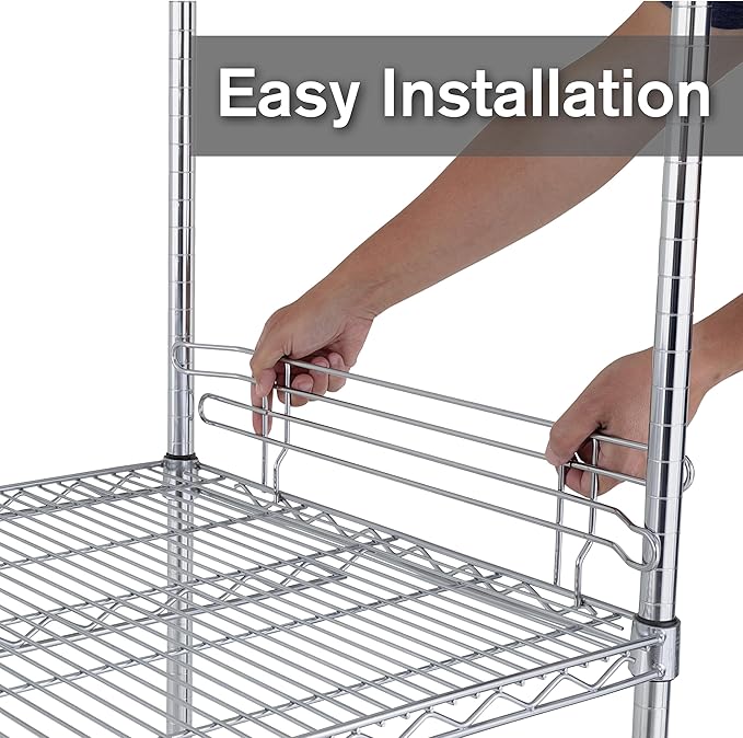 Metro L24N-4C Super Erecta 4 High Stackable Ledge for Wire Shelving Chrome 24