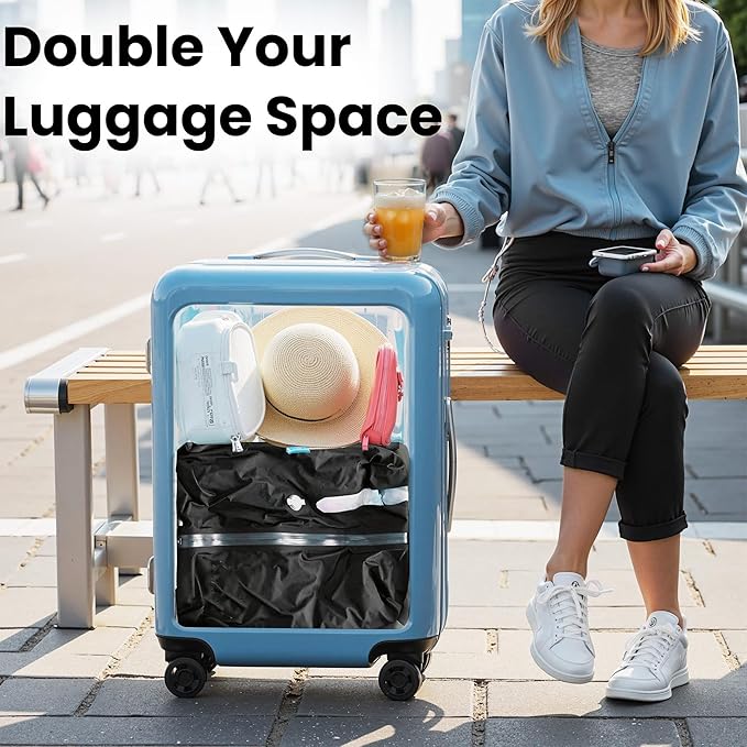 Vacuum compression bag travel storage bag portable clothing compression packaging bag waterproof and moisture-proof luggage organizer bag (Black 28L)