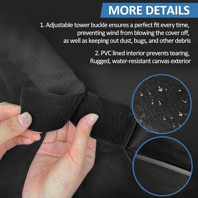 Griddle Cover for Royal Gourmet PD3001 3-Burner Propane Gas Griddle with Collapsible Stand 600D Heavy Duty Wateproof UV Protected Cover for Scissor Legs Griddle 44 x 24 x 30