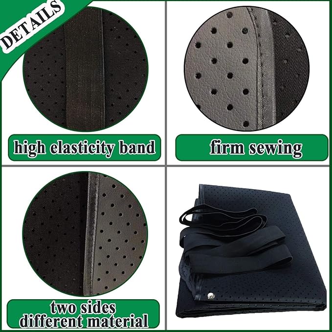 Grounding Mat Grounding Sleep Mat 54’’x 71’ Perforated Design 100% Conductive Carbon Leatherette Grounding Mats Fits for Full Size