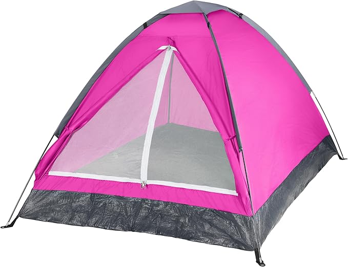 2 Person Camping Tent with Rain Fly and Carrying Bag - Lightweight Outdoor Tent for Backpacking Hiking or Beach Use by Wakeman Outdoors