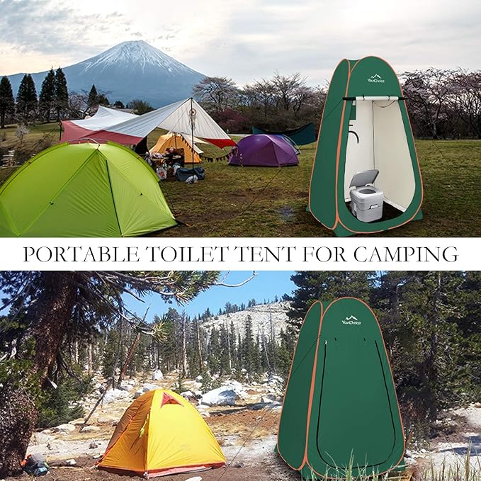 Your Choice 3.9x3.9x6.9FT Pop Up Privacy Tent Large Portable Camping Changing Room with 2 Storage Pockets &amp 4 Sandbags Outdoor Shower &amp Toilet Shelter for Beach RV Camping &amp Hiking