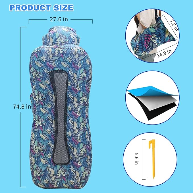 Inflatable Couch Inflatable Lounger Air Sofa | No-Pump Blow Up Couch | Ergonomic Design Air Couches Outdoor for Camping &amp Park &amp Beach Upgrade Your Camping Accessories