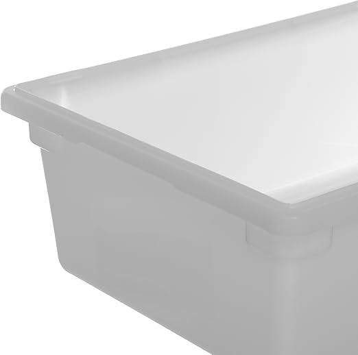 Carlisle FoodService Products Storplus Food Storage Container with Stackable Design for Catering Buffets Restaurants Polyethylene (Pe) 12.5 Gallon White (Pack of 4)