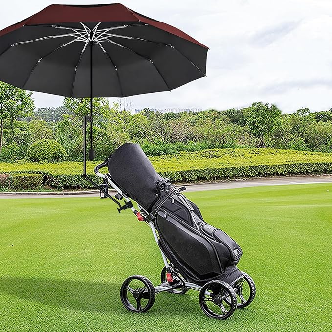 UPF 50+ Beach Umbrella with Adjustable Universal Clamp