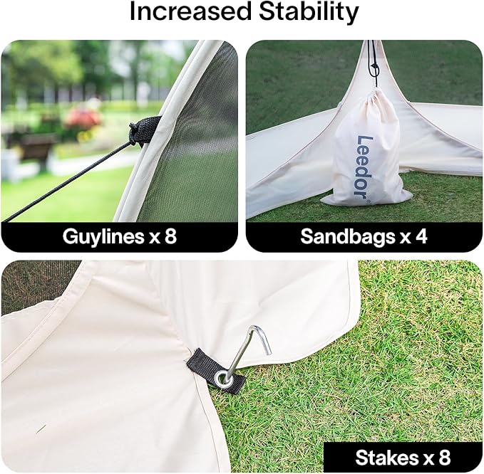 Alvantor Pop Up Screen House Gazebo with Mosquito Netting Instant UV Resistant Sun Shelter for Patio &amp Backyard Portable Canopy Tent for 2-10 Person
