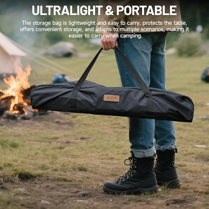 Himalaya IGT Folding Camping Table Portable Outdoor Camp Kitchen System Adjustable Aluminum Foldable Ultralight Lightweight with Bag for Patio BBQ Car Picnic RV