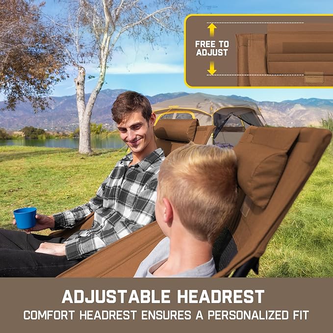 FanttikOutdoor Zeta L8 Max Camping Chair Portable &amp Lightweight Multi-Angle Adjustable Supports up to 250 lbs Comfort-Driven Design High Strength Camping Chair for Travel Hiking Fishing Br