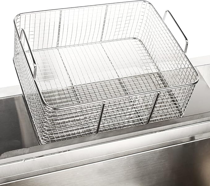 Breading Table Fried Chicken Preparation Commercial Stainless Steel Fried Food Prep Breading Station Breading Work Table w/Basket Undershelf for Restaurant Kitchen Fried Chicken Burger Shop