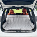 Inflatable Car Air Mattress SUV Air Mattress for Travel Camping Ultralight Camping Bed with Pillow and Built-in Foot Pump Portable Sleeping Pad for SUV -Grey