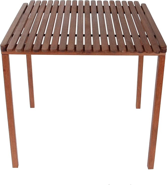 BYER OF MAINE - Pangean Nomad Folding Wood Table Hardwood Portable Table for Bistro Deck or Camping Use Indoors or Outdoors
