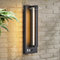 Modern PIR Motion Sensor Outdoor LED Wall Light with a Rotatable Beam and 245° Adjustment 3 Lighting Sensor Modes IP65 Waterproof Suitable for Porches Balconies Gardens Garages.