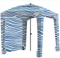 Qipi Beach Cabana - Easy to Set Up Canopy Waterproof Portable 6' x 6' Beach Shelter Included Side Wall Shade with UPF 50+ UV Protection Ultimate Sun Umbrella - for Kids Family &amp Friends