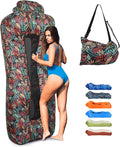 Inflatable Couch Air Lounger for Adults Ultralight Portable Blow up Couch Air Sofa Inflatable Beach Lounger Bed for Camping Hiking Festival Backyard Lawn No Pump Required