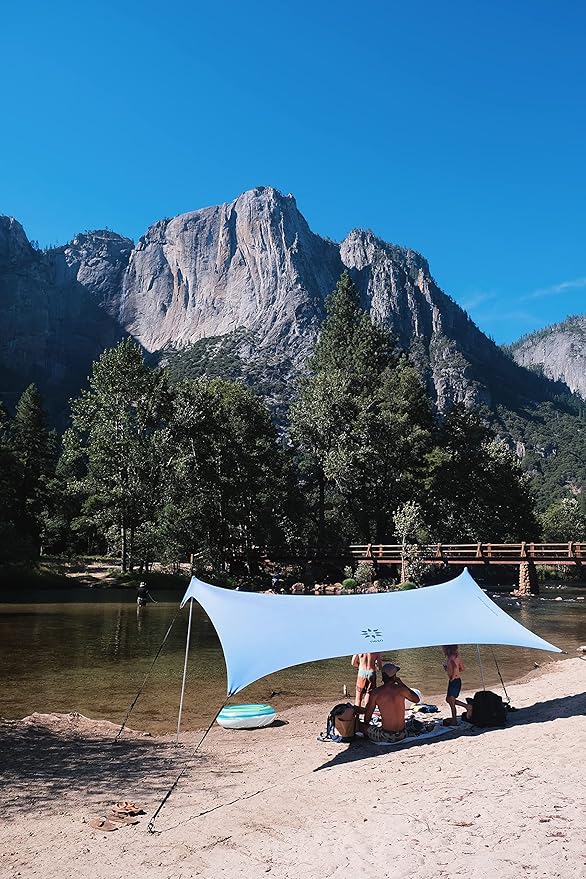 Neso Sidelines Grande Sports Tent - Lightweight and Portable Sun Shelter and Shade Tent for Outdoor Activities - Patented Reinforced Corners - UPF 50+ Sun Protection - 7ft Tall 11 x 4.5 ft