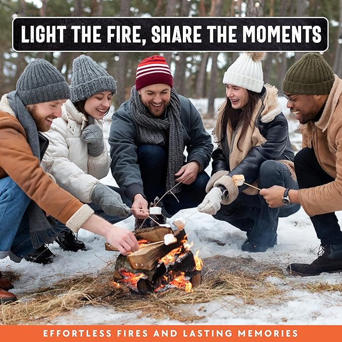 10lb Fatwood Fire Starter Sticks | 100% Natural Fire Starters for Campfires Firepit Fireplaces BBQ Wood Stoves | Easy Ignition w/Just 2 Sticks | Camping Essentials by Billy Buckskin (10lb Box)