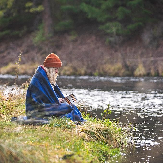Arcturus Military Wool Blanket - Warm Thick Washable - Great for Outdoors Camping Stadium Blanket Picnics Travel - Car &amp Bushcraft Survival Kits