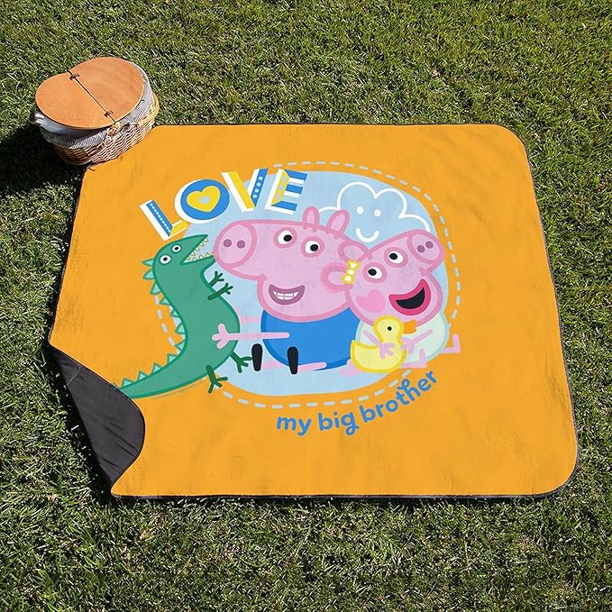 CafePress Peppa Pig: Love My Big Brother 50 x 60 Water-Resistant Outdoor Blanket