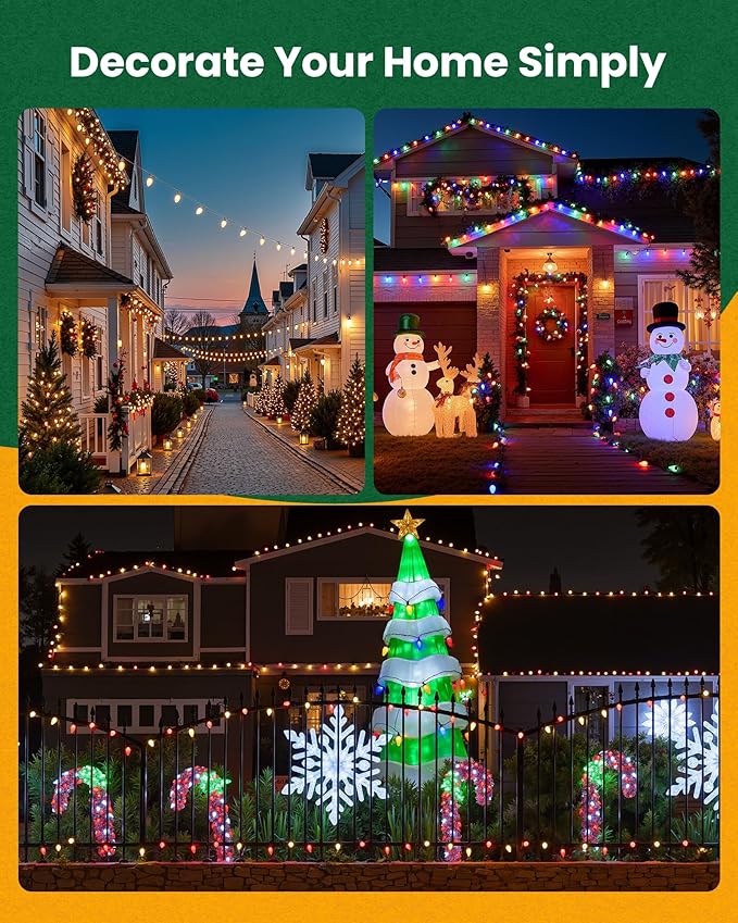 Brightown Commercial 250 FT C9/E17 Christmas Light Sockets Set Spool C9 Outdoor/Indoor String Light Stringer 12 Spacing White Wire for Wedding Patio Event Party Lighting Decor
