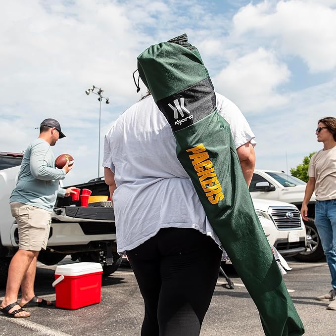 Kijaro Sports Fan Folding Chair 26 L x 35.5 W x 37 H Green Bay Packers