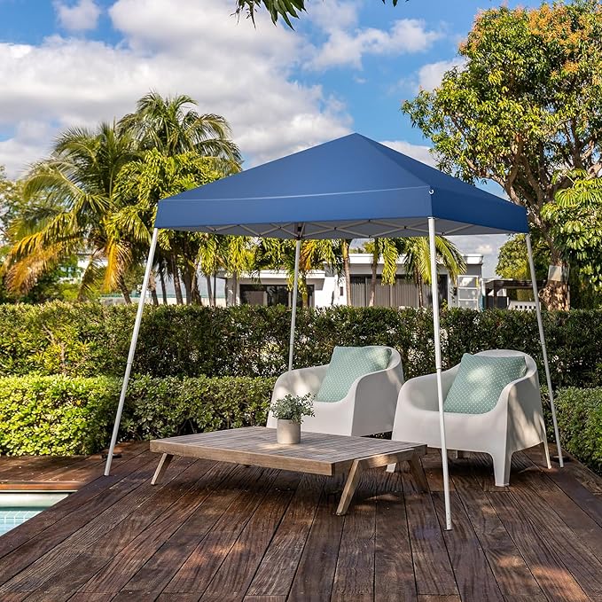 2.5 x 2.5m Portable Home Use Waterproof Folding Tent Blue