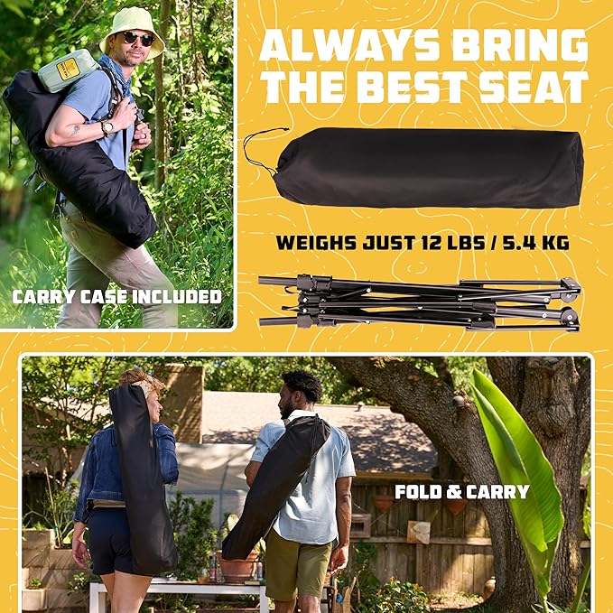 Wise Owl Outfitters Hammock Chair for Adults – Comfortable Portable Folding Rocking Camping Chair with Carry Bag – Great for Lawn Campsite &amp Outdoors