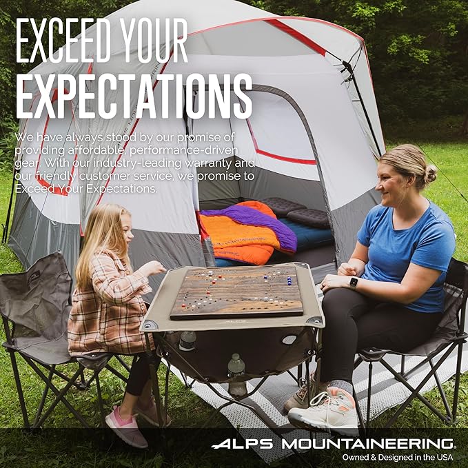 ALPS Mountaineering Eclipse Portable Compact Camping and Game Table with Carry Bag