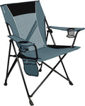 Kijaro Portable Camping Chairs - Enjoy the Outdoors with a Versatile Folding Sports Chair for Outdoor &amp Lawn - Dual Lock Feature Locks Position – Hallet Peak Gray