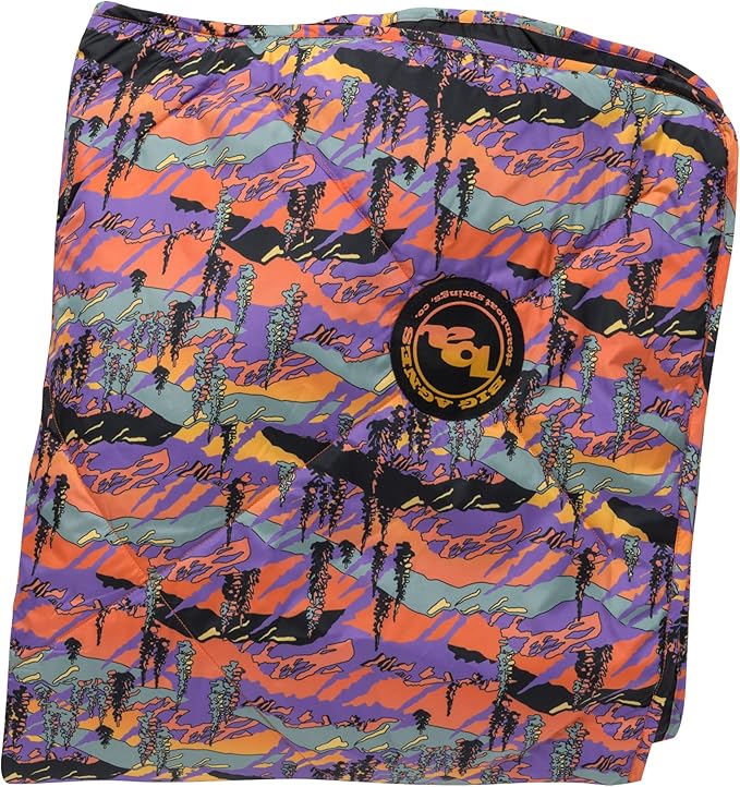 Big Agnes Why Not Picnic Blanket- Waterproof Outdoor Blanket with Insulation Hidden Pocket &amp Stuff Sack for Camping Beach &amp Concerts Zirkel Alpenglow 55x85